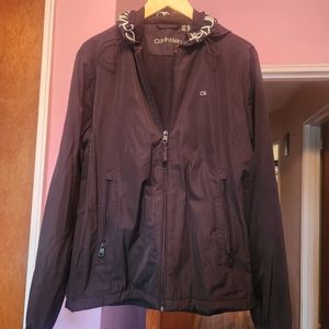 Men Calvin Klein windbreaker in size S like new in black color